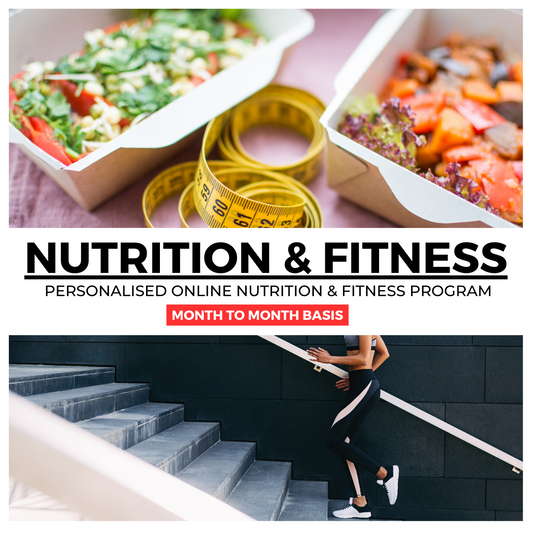 EXCLUSIVE NUTRITION & TRAINING COMBO MONTH TO MONTH (HOME BASED TRAINING AVAILABLE)